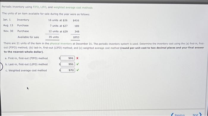 please help me thanks Periodic inventory using FIFO, LIFO, and weighted average