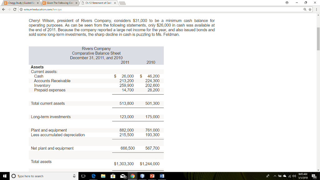 Given the following comparative balance sheet and income statement, how would i