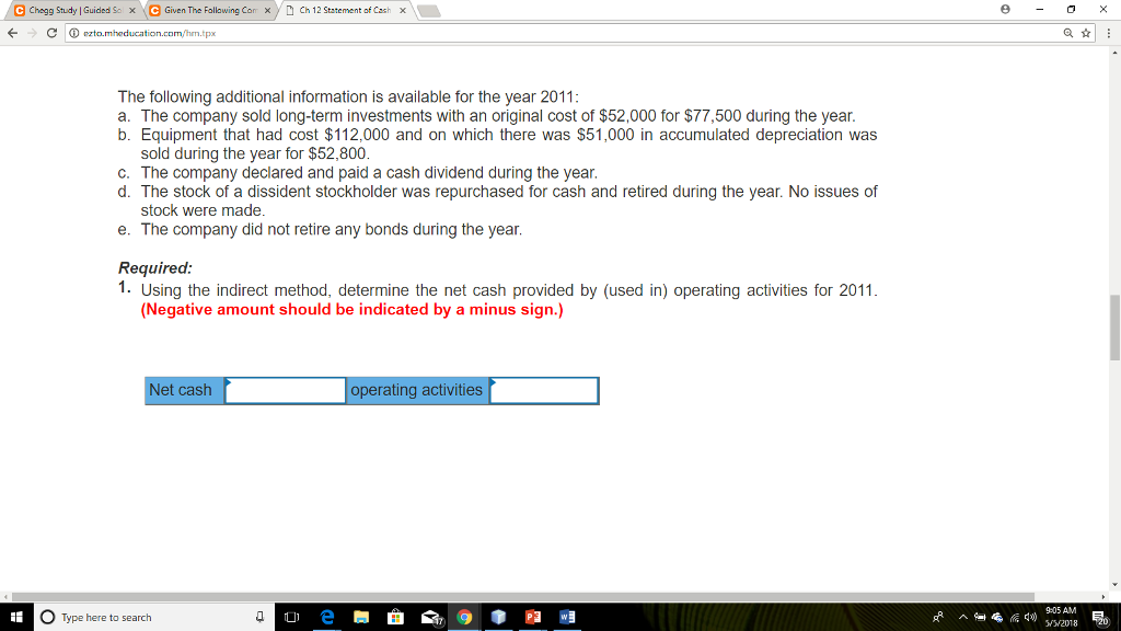 xy D Ch 12 Statement of Cash x x tpx Cheryl Wilson,
