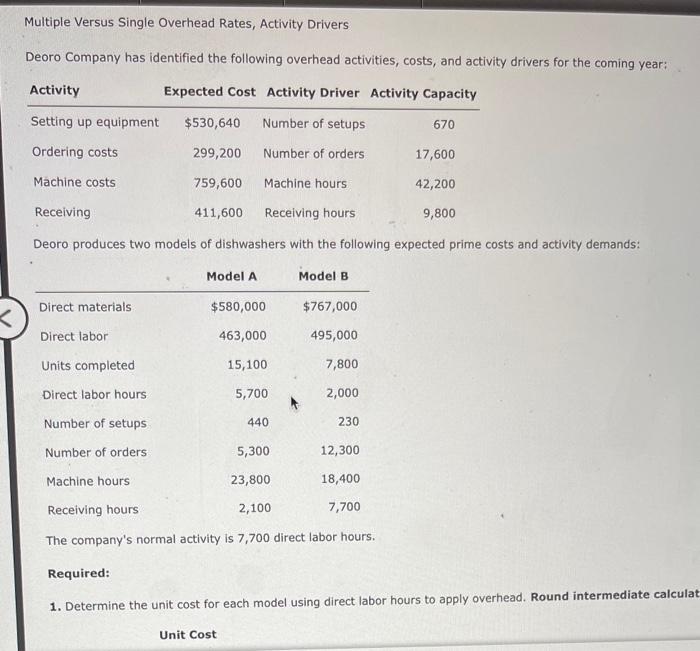  please show steps and calculation . excell prefered Multiple Versus Single