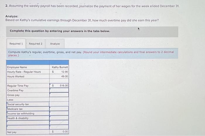 LO 10-2, 10-3, 10-4, 10-5, 10-7 Kathy Burnett works for Triumph Industries.