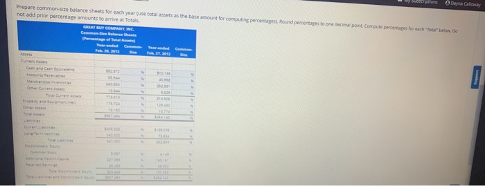 Buy Co. Inc. an electronics and major appliance retailer at February 26,