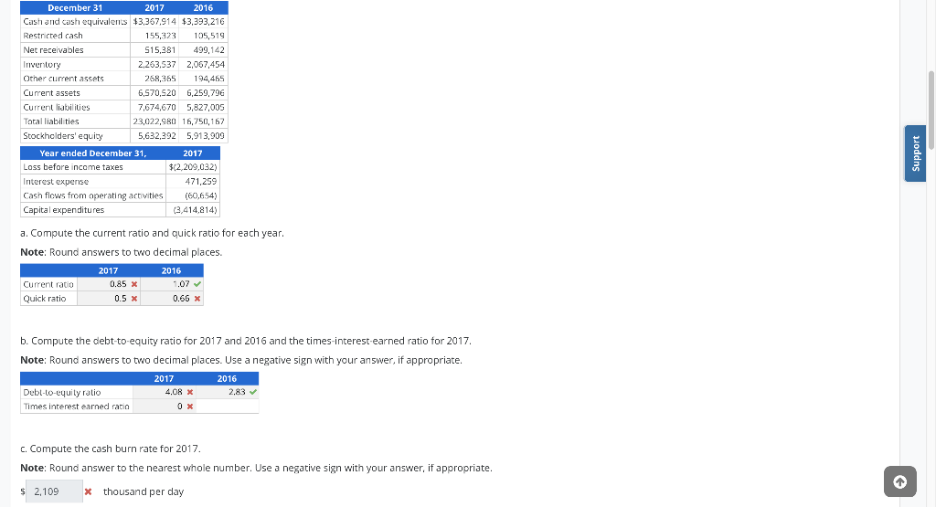 Need help with what I got wrong, please. December 31 2017 2016