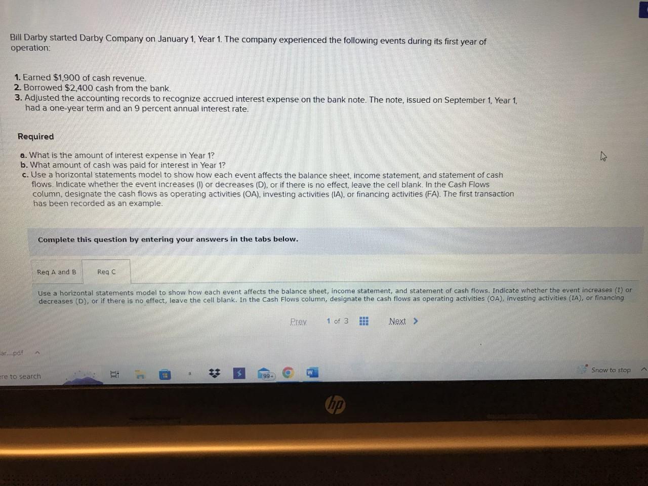 Hello, I need help with a question please, and thank you. Bill