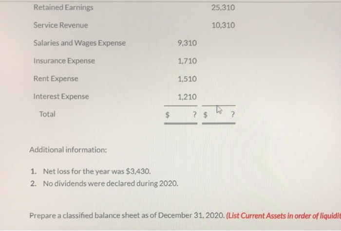 of Headland Corporation at December 31, 2020. Debit Credit Cash $ ?