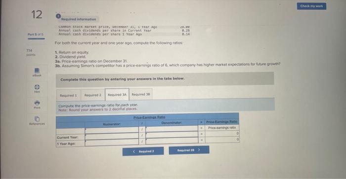 Complete this question by entering your answers in the tabs below. Compute
