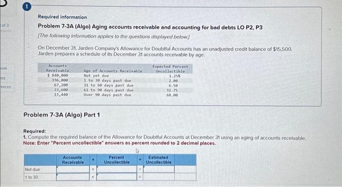 8. help plz :) Required: 1. Compute the required balance of the