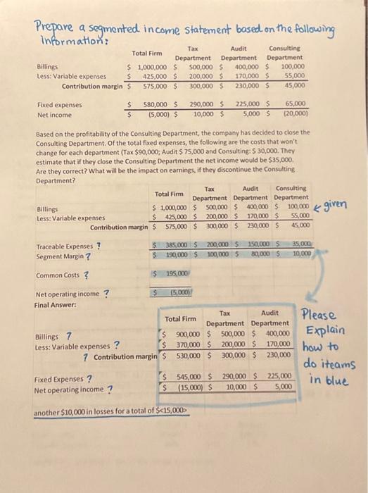 please show work, anything in blue is the answer. i just dont