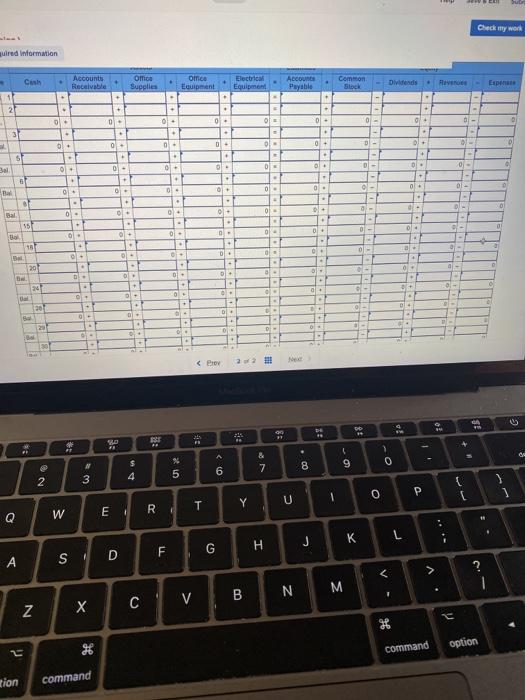 financial statements LO C4, P1, P2 The following information applies to the