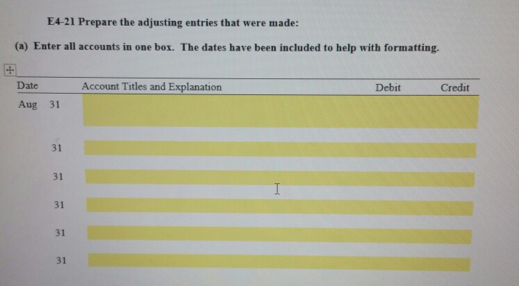E4-15. Answer questions A through D. Remember to show your calculations! (Add