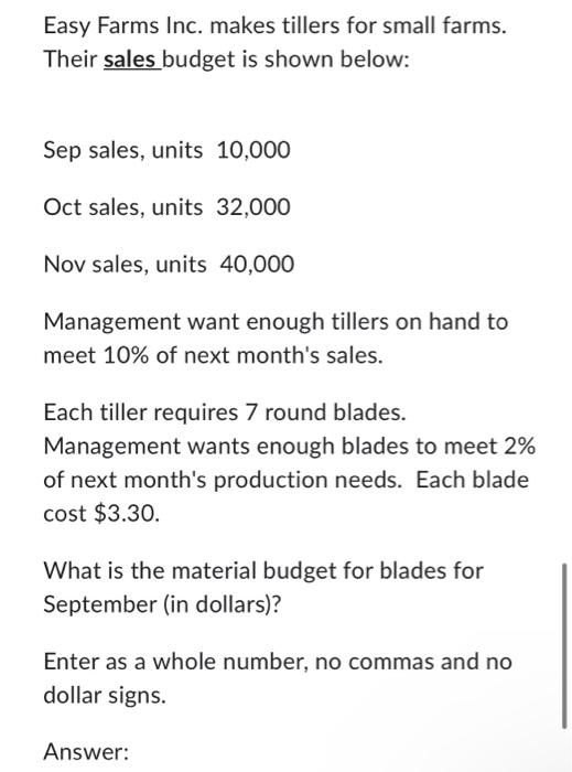 the answer is 291,337 how do you work it out Easy Farms