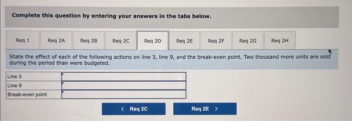 period than were budgeted. e. Due to paying salespersons a commission rather