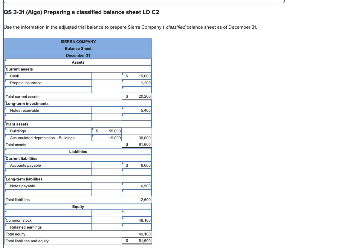 [The following information applies to the questions displayed below.] The following is