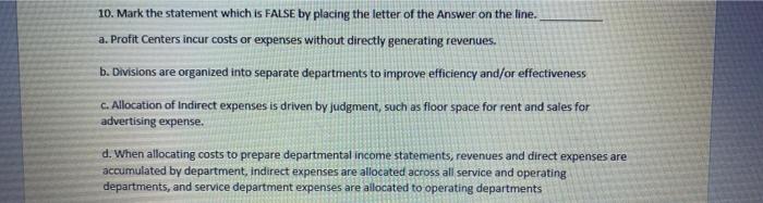 of the Answer on the line a. Variance where actual expense is