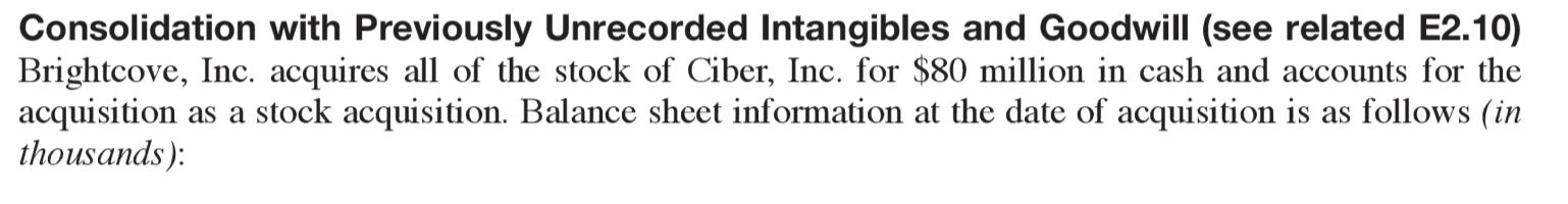  Please use E3.12 above to answer E3.13. Thank you! Consolidation with