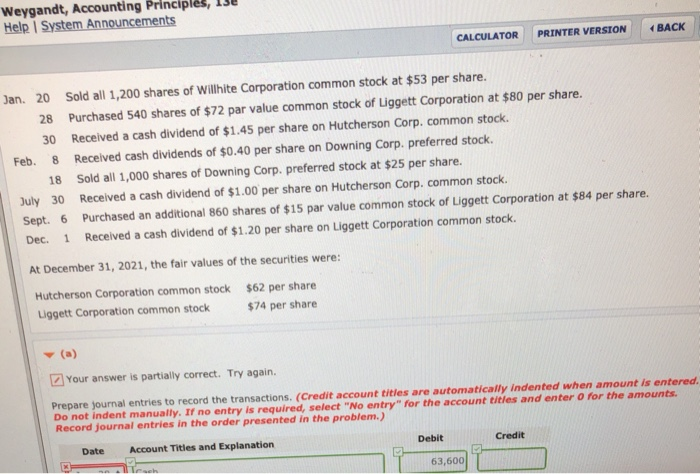a-d (Part Level Submission) The following securities are in Wildhorse Company's portfollo