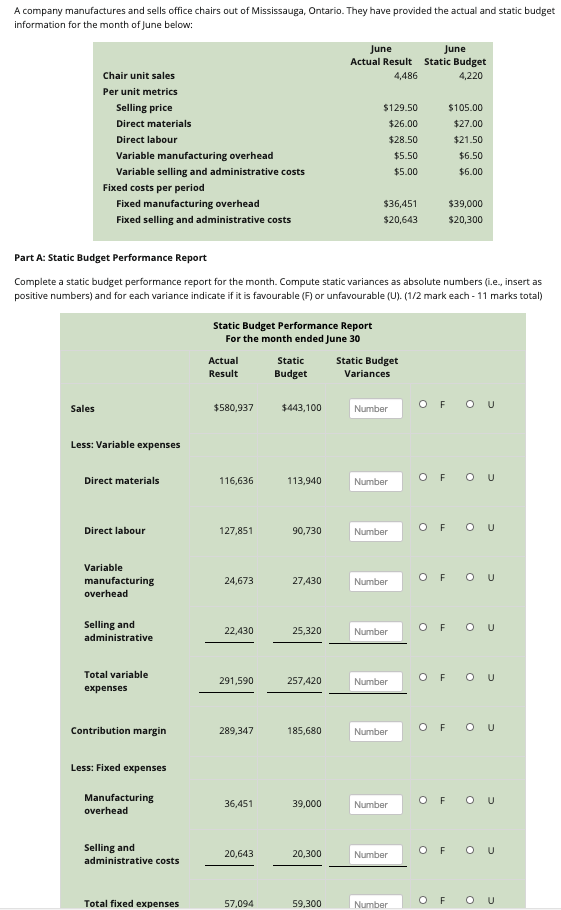 month. Compute flexible variances as absolute numbers (i.e., insert as positive numbers)