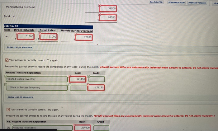 this job were as follows: direct materials $23,800, direct labor $14,280, and