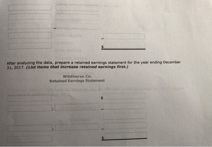 both parts Question 2 This information relates to Wildhorse Co. for the