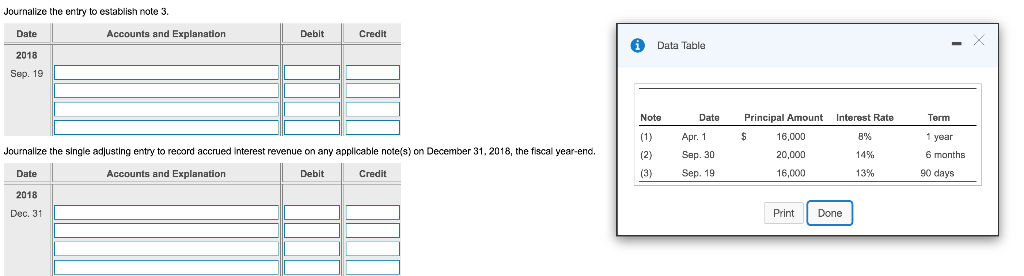 applicable note, compute interest using a 365-day year. Round to the nearest