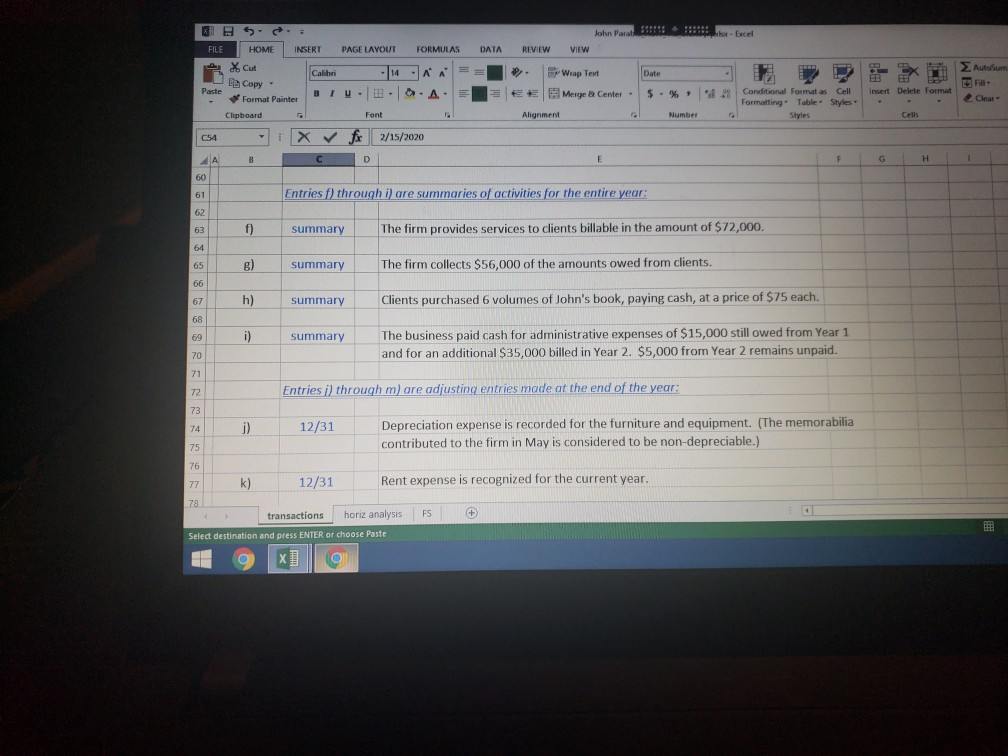 the excel sheet provided. lok - Excel DATA REVIEW VIEW FORMULAS -