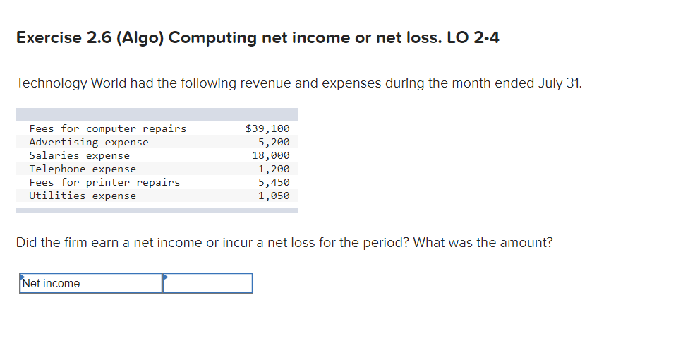 Would you please double check my work? Thank you Exercise 2.6 (Algo)