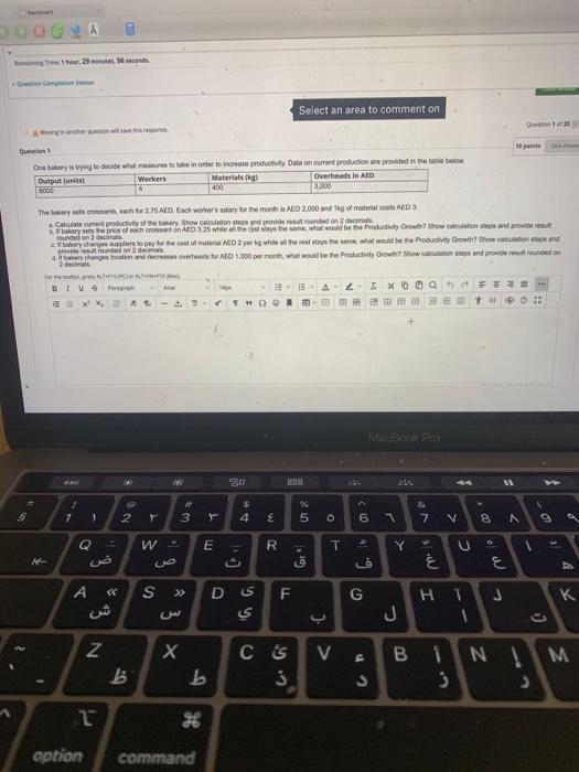 answer > Show, 29 Ows Select an area to comment on Ats