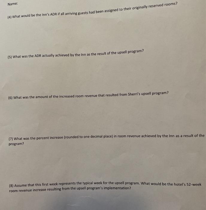 to 2 decimals and percents to 1 decimal 4. Sherri Lamar is