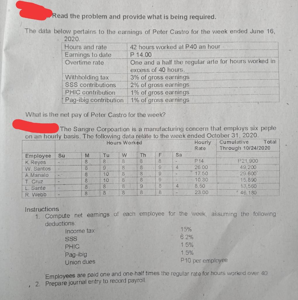 please help to answer all of this with explaination please Read the