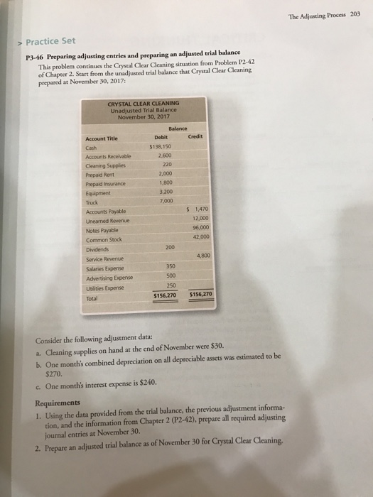  This problem continues the Crystal Clear Cleaning situation from Problem P2-42
