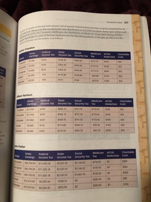 chagter 7. Comprenensive One-Month Project NOTE! Templates needed to complete these exercises