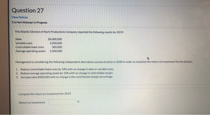  Question 27 View Policies Current Attempt in Progress The Atlantic Division