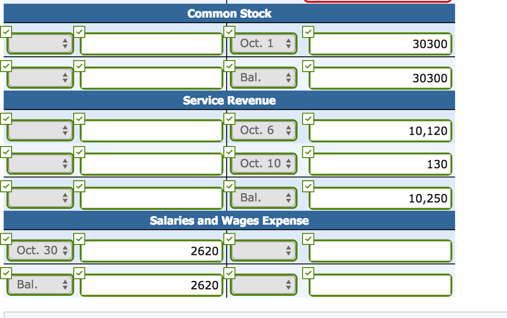 Agency. Oct. 1 Stockholders invest $30,300 in exchange for common stock of