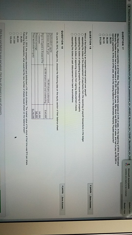  https://mdc.blackboard.com/webapps/assessment/take/launch.jsp?course assessment id--464953 1&course id-115481 1&content id-_559 Update Later Microsoft AutoUpdate