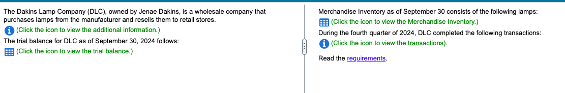  Next, prepare complete the inventory record for table lamps. Enter the