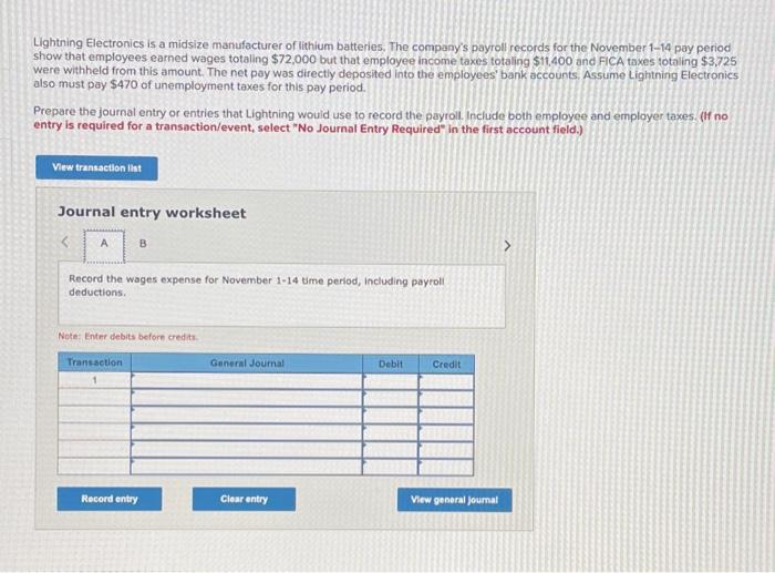  This is a 2-part question. Thanks :) Lightning Electronics is a