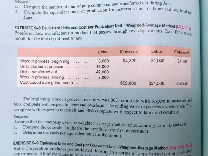  please explain every steps Required: Compute the equivalent units of production