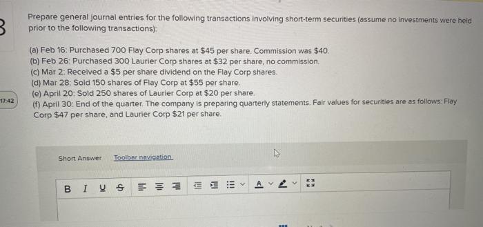  i need this in 5 mins helpppppp Prepare general Journal entries