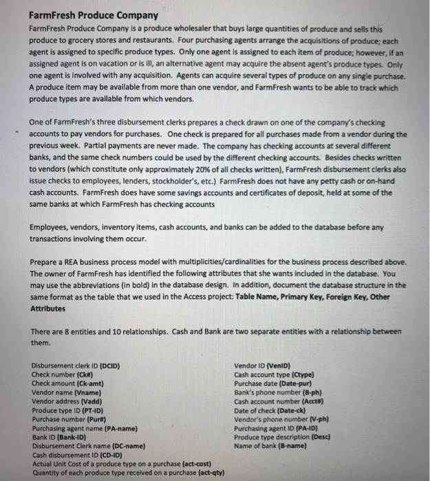  1.Write out Rea Diagram 2. write out database structure with table