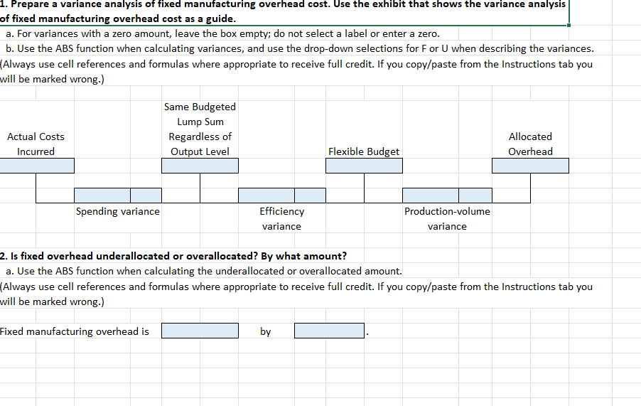 overhead variance analysis The Sourdough Bread Company bakes baguettes for distribution to