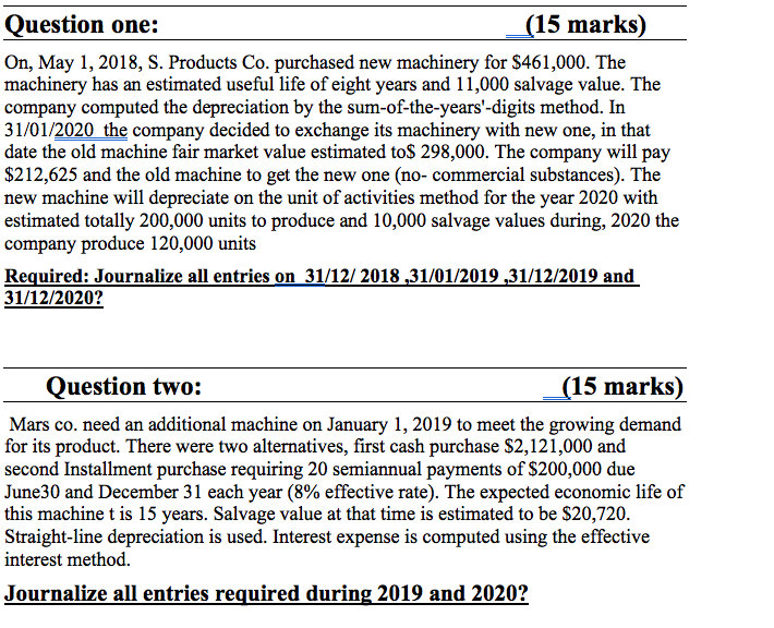  PLease Help Fast As Possible? Question one: (15 marks) On, May