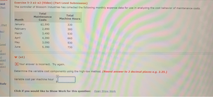  ment Exercise 5-3 al-a2 (Video) (Part Level Submission) The controller of