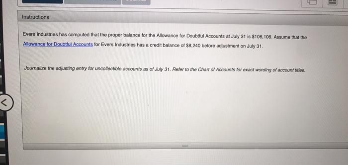  Instructions Evers Industries has computed that the proper balance for the