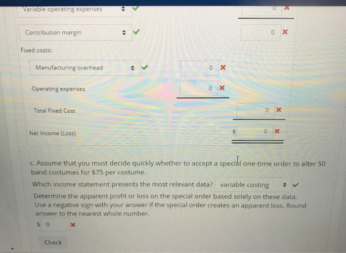Tailoring provides custom tailoring services. After the company's first year of operations,