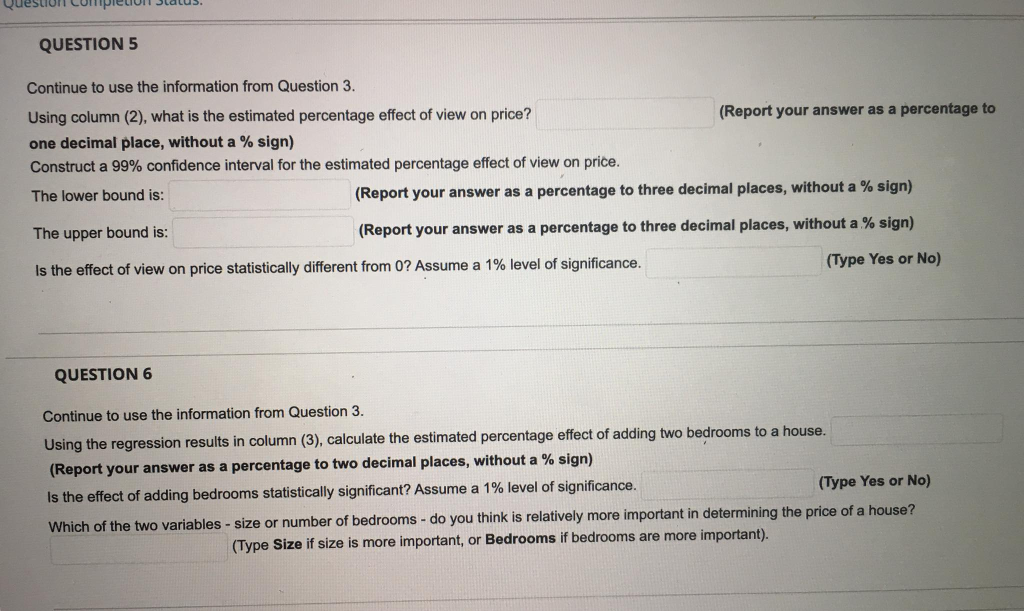 Suppose a researcher collects data on houses that have been sold in