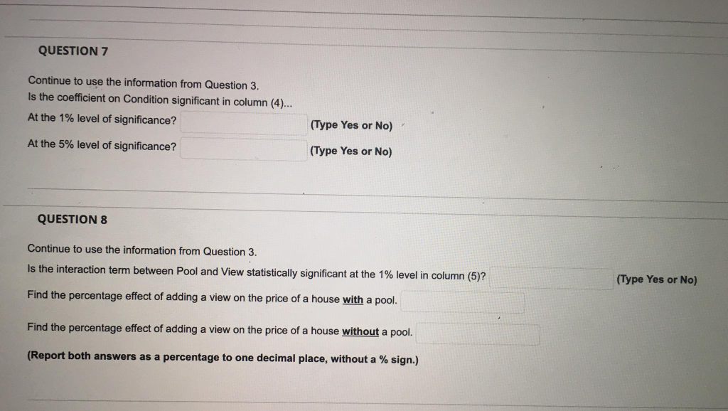 a particular neighbourhood over the past year and obtains the regression results