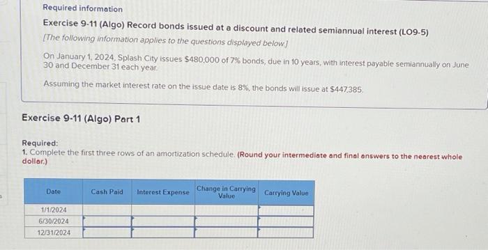 this is two parts to one question answer both please! Required information