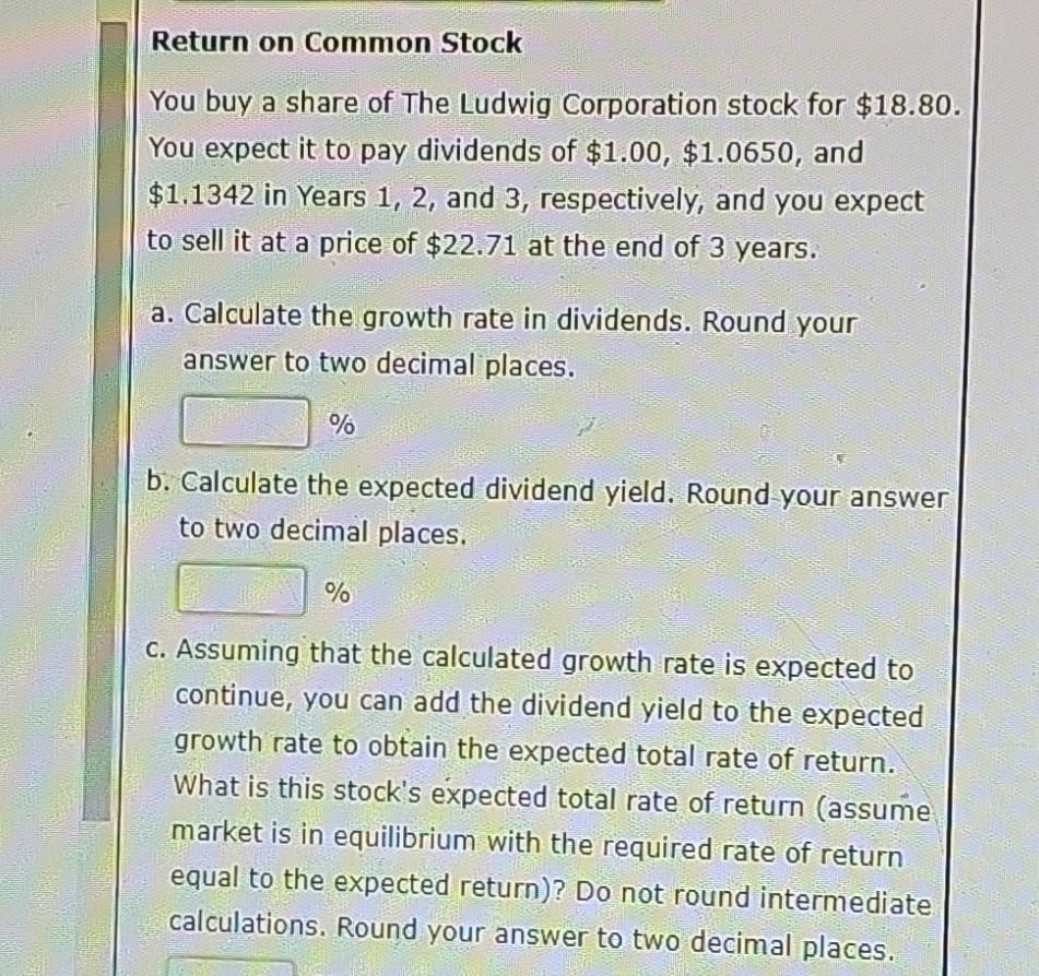 b. Calculate the expected dividend yield. Round your answer to two