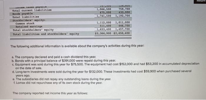 problem. Problem 13-14 Prepare and Interpret a Statement of Cash Flows (LO13-1,