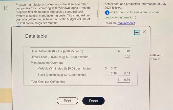 me waste a question post. Thank You Preston manufactures coffee mugs that